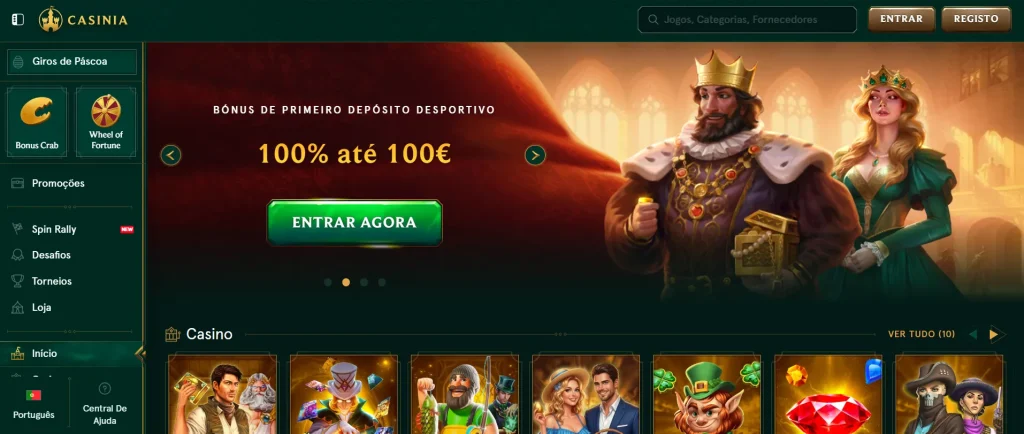 Casino online com slots, jogos