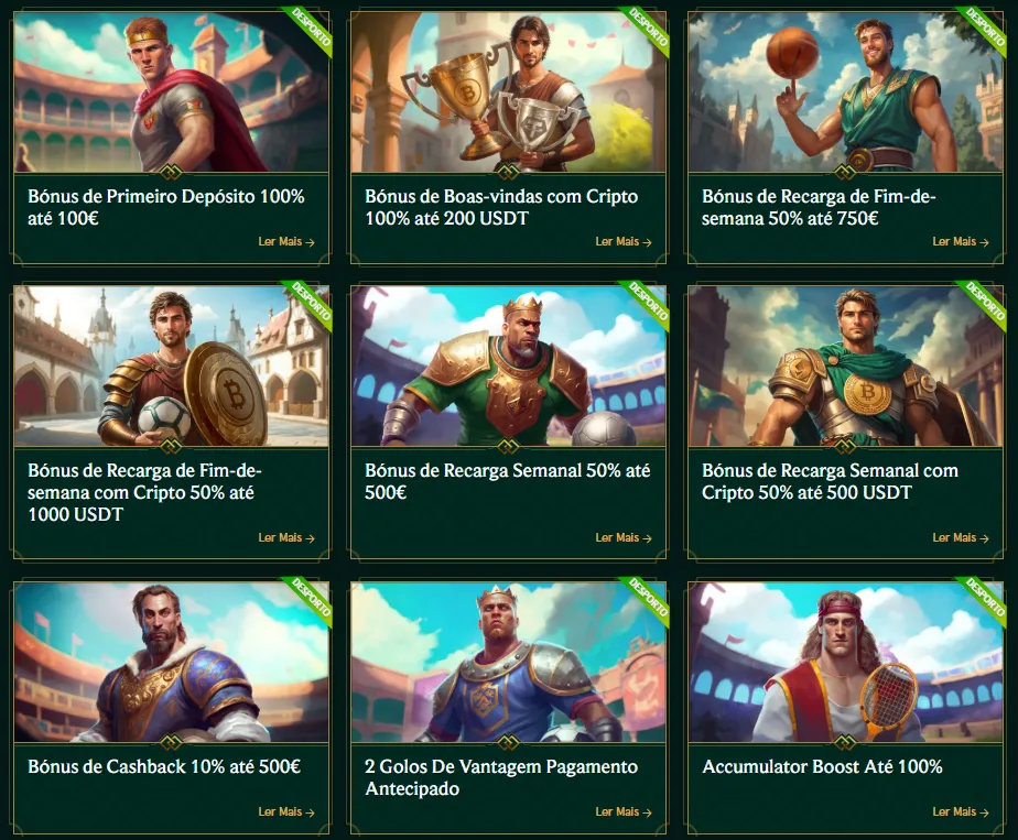 Bónus de Apostas Desportivas e Promoções Ativas