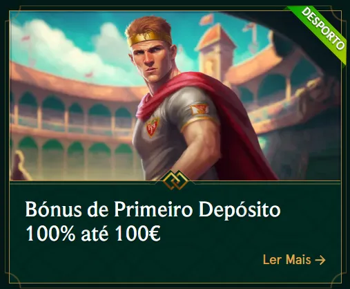 Pack Desporto – 100% até 100€ no Primeiro Depósito Casinia Bónus