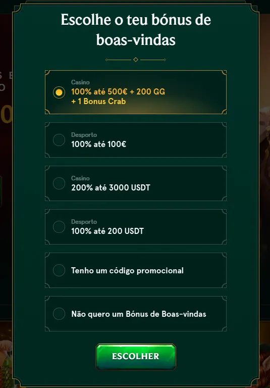 Bónus de Registo Casinia e Ofertas para Novos Jogadores